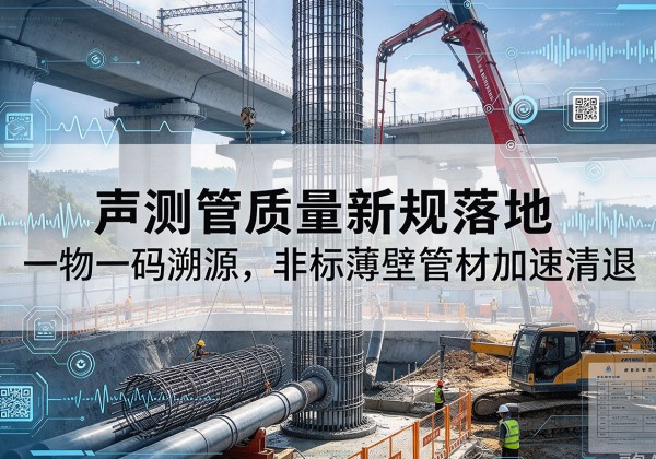 武胜声测管质量新规落地，一物一码溯源，非标薄壁管材加速清退