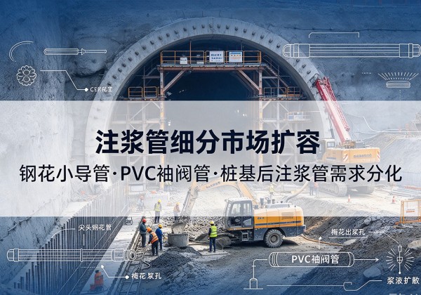 武胜注浆管细分市场扩容，隧道钢花小导管、PVC 袖阀管、桩基后注浆管需求分化